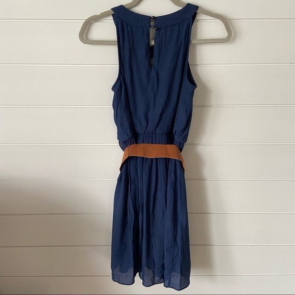 Navy Dress with Belt size S - Picture 6 of 8